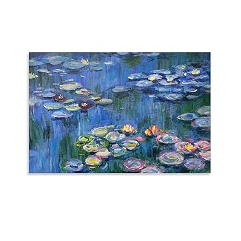 Amazon.co.jp: クロード・モネの「睡蓮」を描きます ウォール